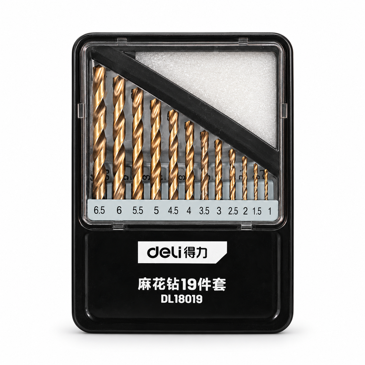 19-Piece Drill Bit Set – Metal Case